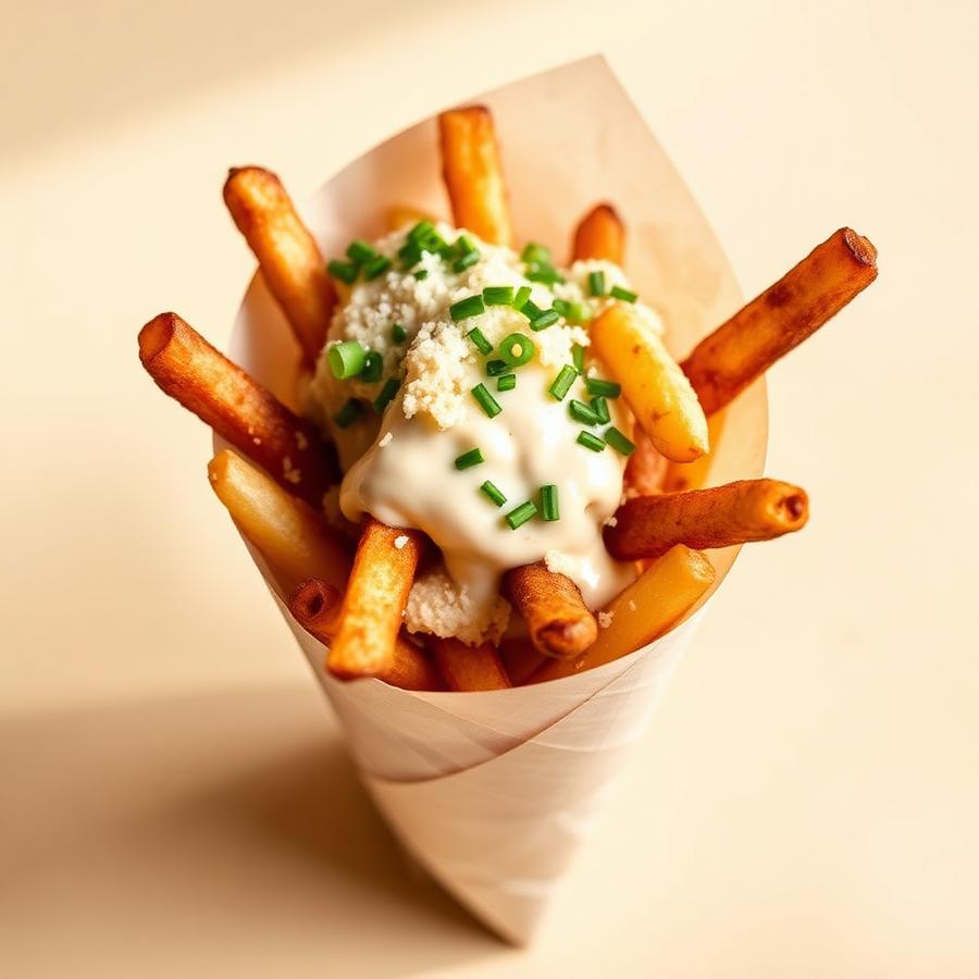 Loaded fries met truffelsaus